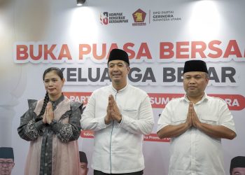 Bukber Akbar Gerindra Sumut, Santuni Anak Yatim Piatu dan Bagikan Ribuan Takjil