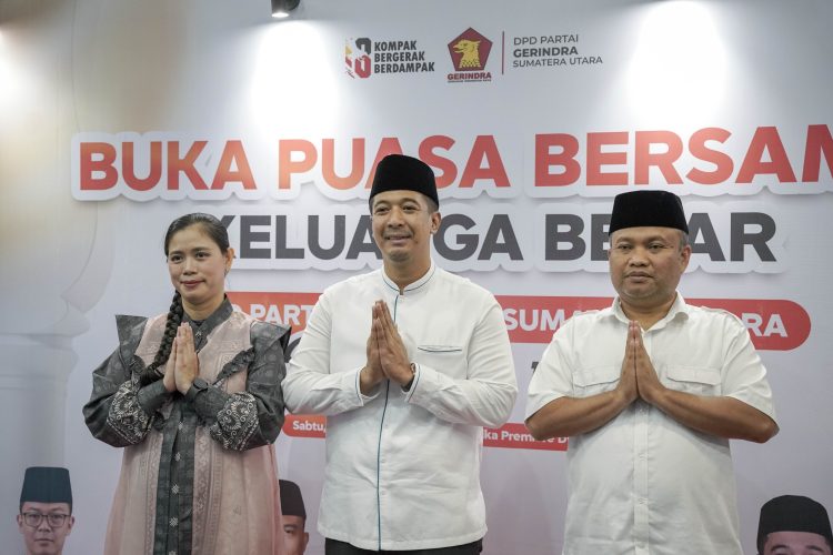 Bukber Akbar Gerindra Sumut, Santuni Anak Yatim Piatu dan Bagikan Ribuan Takjil