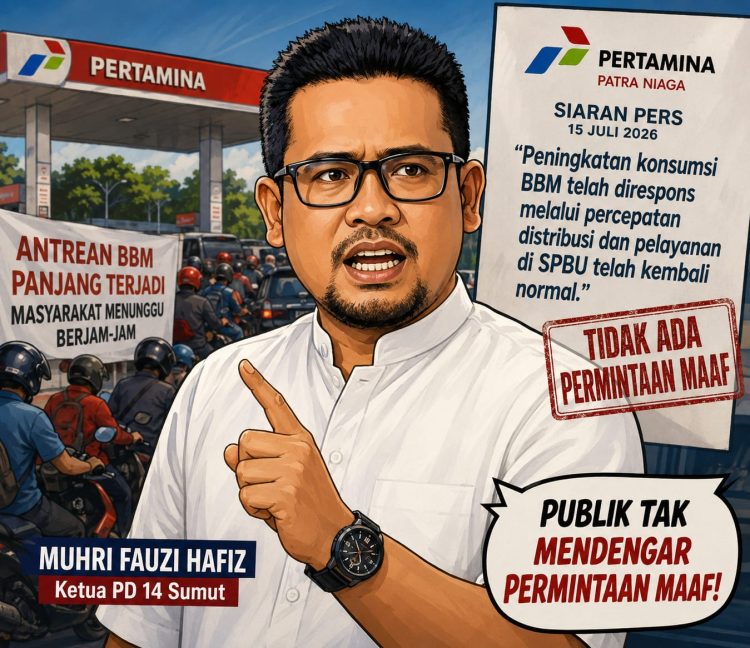PD 14 Sumut Soroti Sikap Pertamina, Antrean BBM Panjang Terjadi, Publik Tak Mendengar Permintaan Maaf