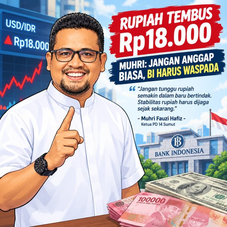 Rupiah Tembus Rp18.000, Muhri: Jangan Anggap Biasa, BI Harus Waspada